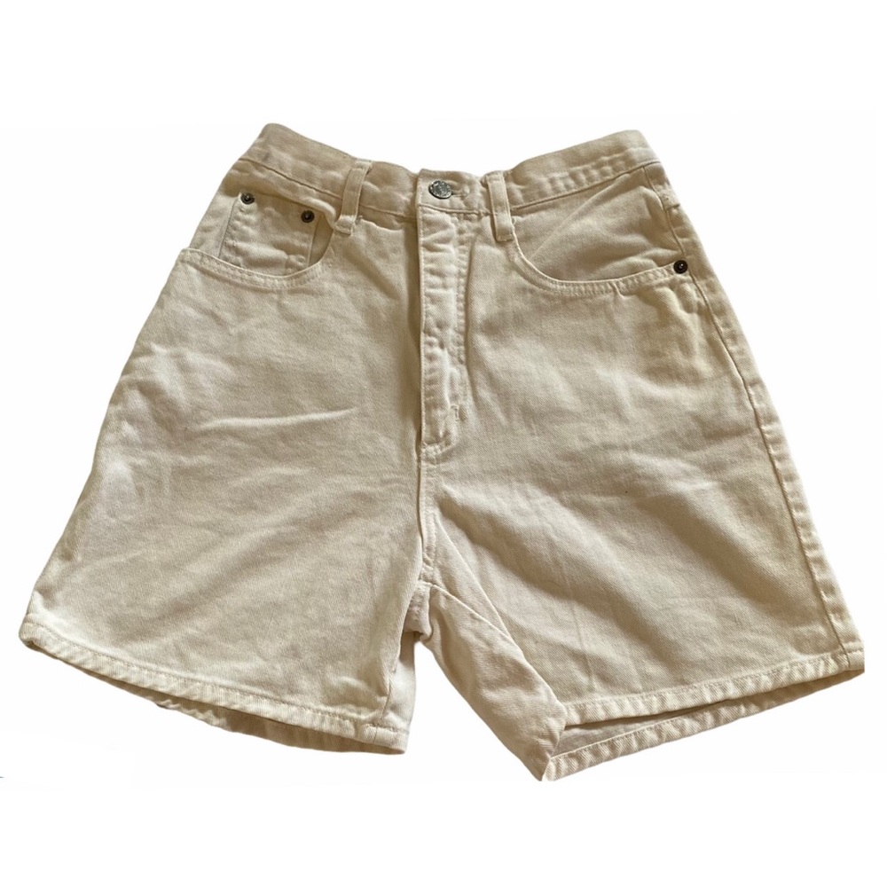 Basics 995 | Womens Cream high waisted shorts Size 8